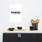 Affiche avec Logo "Cœur de Bourges" – Élégance et Simplicité