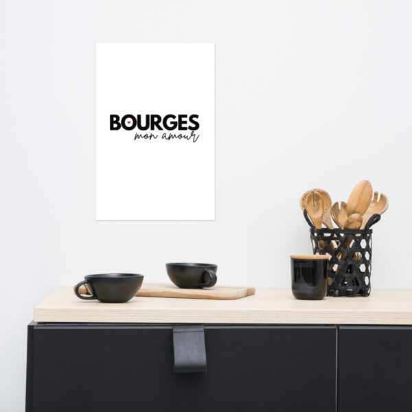 Affiche avec Logo "Cœur de Bourges" – Élégance et Simplicité