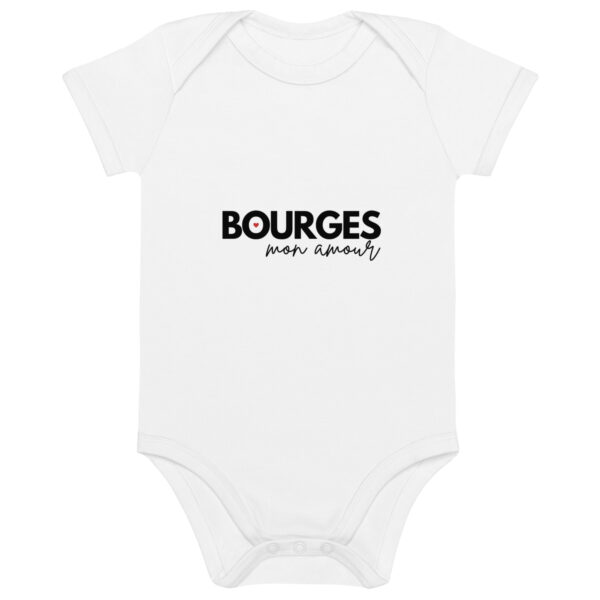 Body Bébé "Cœur de Bourges" en Coton Bio – Confort et Écologie dès le Premier Jour
